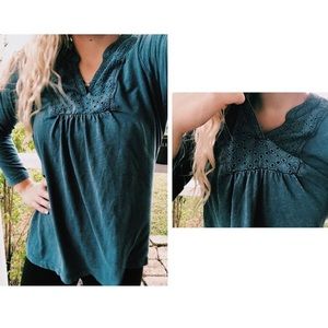 denim color fall top